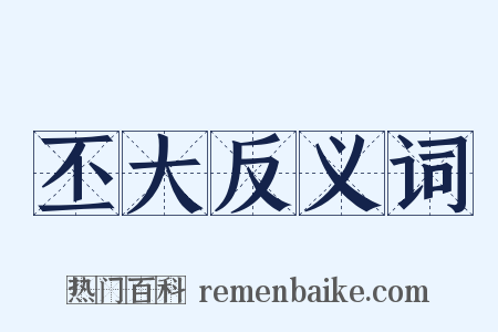 丕大反义词是什么意思的图片